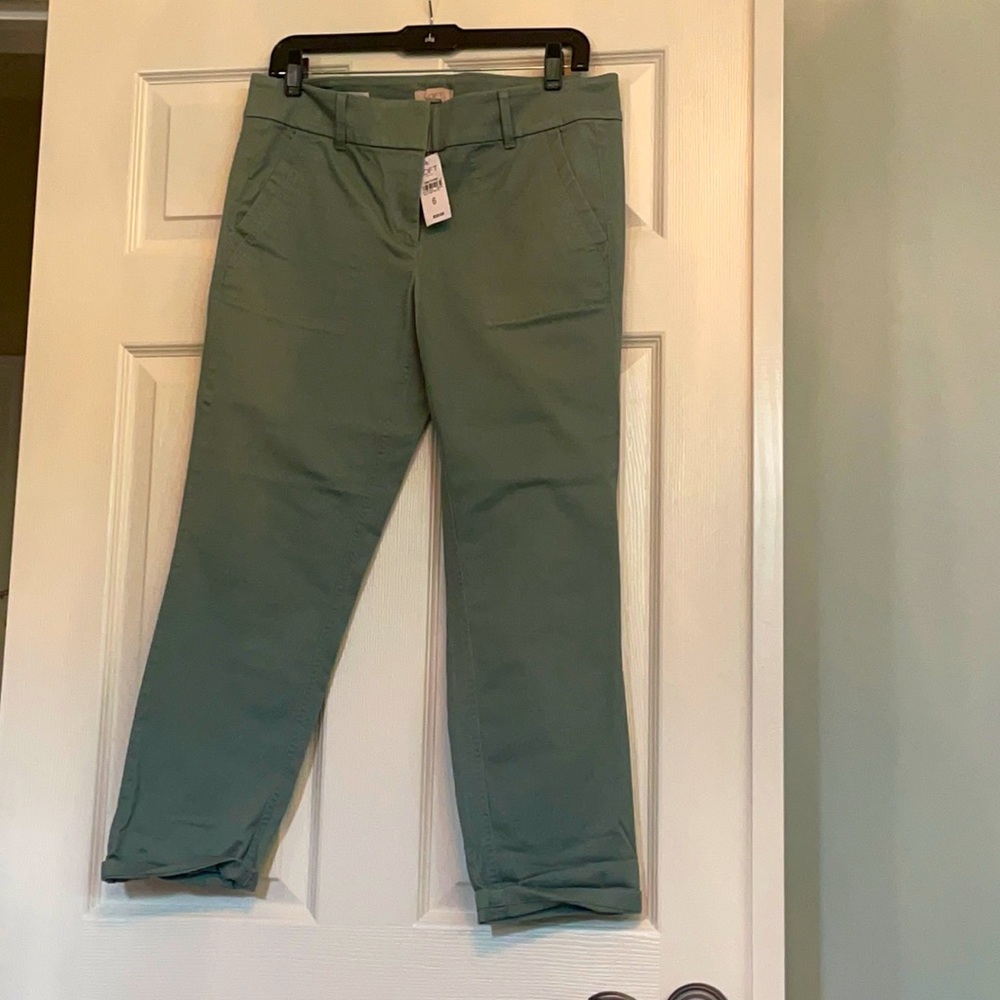 Loft Modern Chino Green Crop
